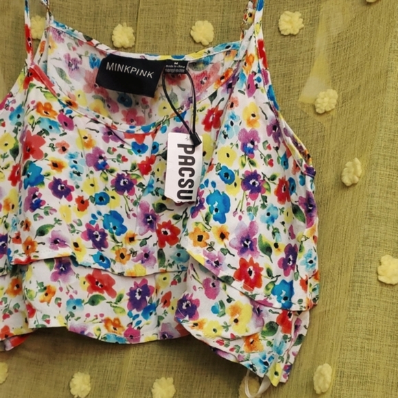 NWT ☀️ PacSun Crop w Adjustable straps - Picture 3 of 8